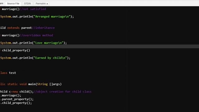Method Overriding in Java - W3schools.in смотреть онлайн