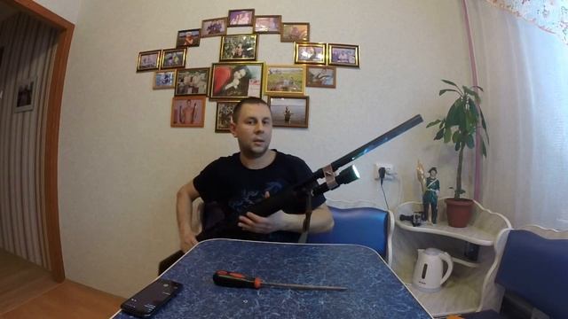 Самодельное крепление подствольного фонаря  за 65 рублей. Крепление GoPro на ствол ружья.