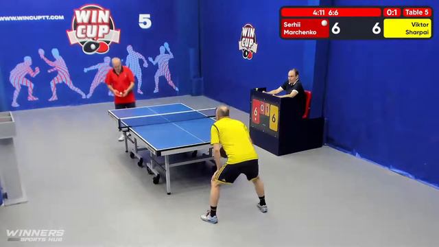 01:00 Марченко Сергей (0:3) Шарпай Виктор стол 5 ЮГ-6 18.07.22 смотреть онлайн