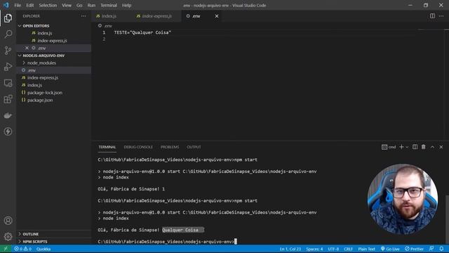 Configurando arquivo .env para proteger sua aplicação смотреть онлайн