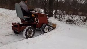 Самодельный трактор переломка чистим снег