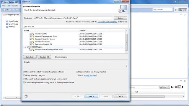 Install the ADT Plugin for Eclipse смотреть онлайн