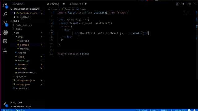 Use Effect in Reactjs # 17 | UseEffect Hook with example | Reactjs Tutorial in Hindi 2023 | Reactjs