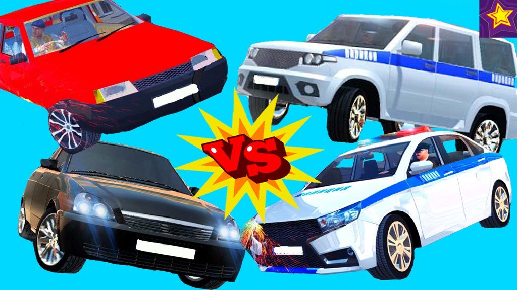ПОГОНЯ Полиция ПРОТИВ Гангстеров ГОНКИ ОНЛАЙН от Игорюшины Игруши смотреть онлайн