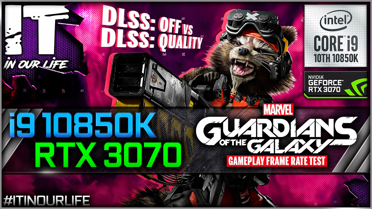 Guardians of the Galaxy | i9 10850K + RTX 3070 | Gameplay | Frame Rate Test | 1080p, 1440p, 2160p