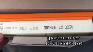 Замена воздушного фильтра BMW F30. Двигатель BMW B48.