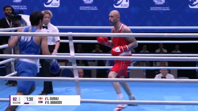 Finals (67kg) GURULI Lasha (GEO) vs ABBASOV Vakhid (SRB) | EUBC 2022 смотреть онлайн