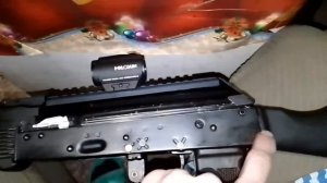 Коллиматорный прицел HOLOSUN (холосан) HS403B установка на АК74