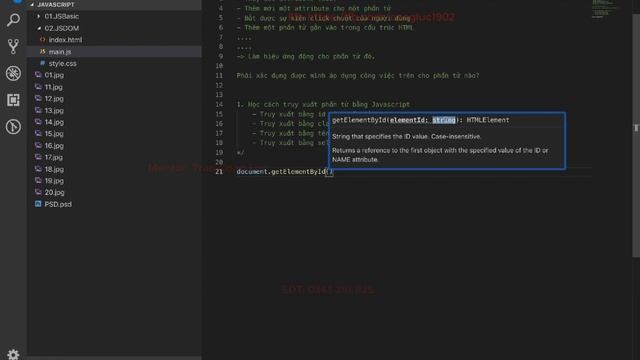 Javascript DOM - #16 - Truy xuất phần tử HTML bằng Javascript DOM