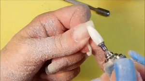 Снятие гель лака аппаратом в первый раз