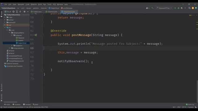 What is Observer Design Pattern In Java | Implementation With Example смотреть онлайн