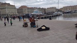 Vieux port Marseille à pied  - Old Port of Marseille walk - جولة مشيا في مرسيليا