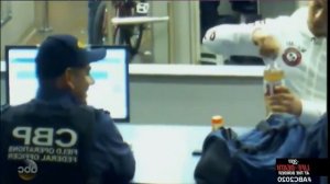 The guy decided to cheat customs and that's what came of it.