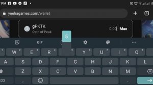 how to convert PKTK to php/USDT oath of peak