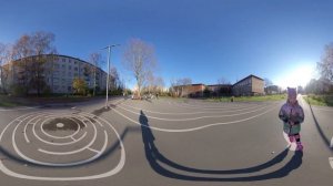 Панорамное видео 360° 5.7K снятое на экшн камеру Insta360