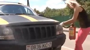 Если загорелся автомобиль