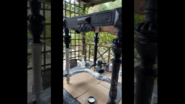 Перекраска и ремонт старинного стола.Брутальность плюс элегантность #diyfurniture#перекраскамебели смотреть онлайн