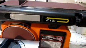 Workman 491 ленточно - дисковый шлифовальный станок.