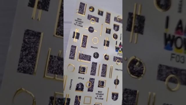 Слайдер на водной основе для дизайна ногтей на любой фон.Стиль Геометрия, мрамор, надписи,золото f0 смотреть онлайн