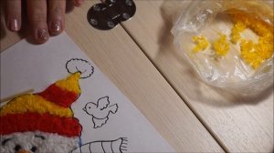 АППЛИКАЦИЯ ИЗ ШЕРСТЯНЫХ НИТОК