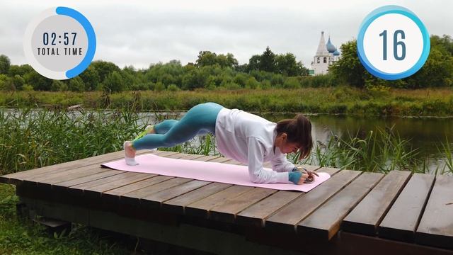 Мощная тренировка на пресс с фитнес резинками за 5 минут // Суздаль. Владимирская область смотреть онлайн