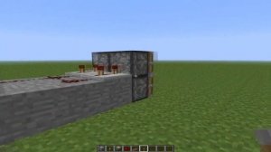 Дверь на поршнях в Minecraft