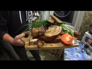 =Хочу Пожрать= Очень вкусная копчёная грудинка горячего копчения / Обзор коптилки