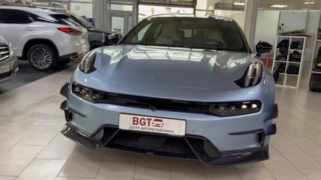 Zeekr 001 - установить карбоновый обвес смотреть онлайн