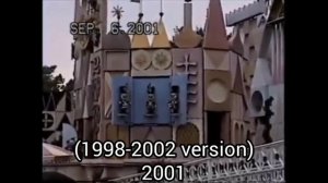 "it's a small world" Disneyland clock parade through the years (Not my footage)