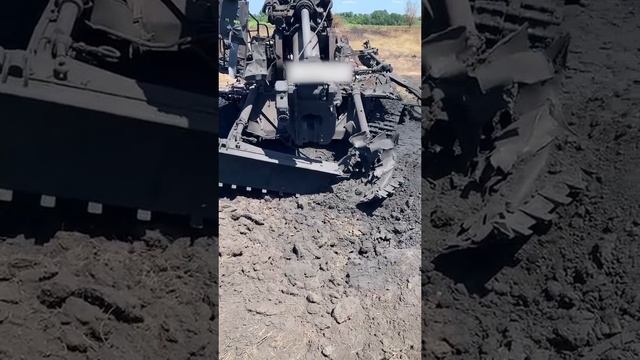 Уничтоженная САУ 2С7 "Пион" ВСУ в Харьковской обл/Destroyed AFU 2S7 "Pion" in Kharkov region