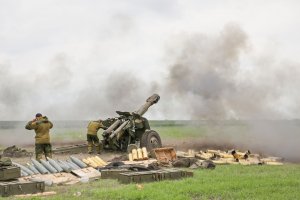 СПЕЦОПЕРАЦИЯ/Российская артиллерия ведет огонь по позициям ВСУ на изюмском направлении.