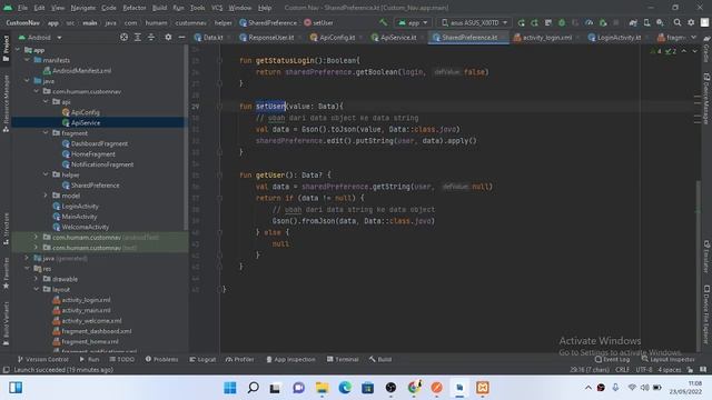LOGIN DENGAN API LOCAL DENGAN SESSION LOGIN(SHARED PREFERENCE)DALAM FRAGMENT | KOTLIN ANDROID STUDI смотреть онлайн