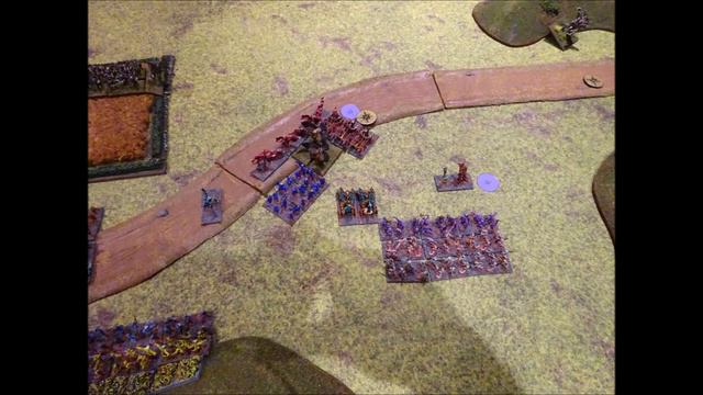 Warmaster Battle Report: Daemons vs Wood Elves 2000 pts