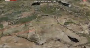 Запуск баллистическая ракет с российской подводной лодки по боевикам Сирии.