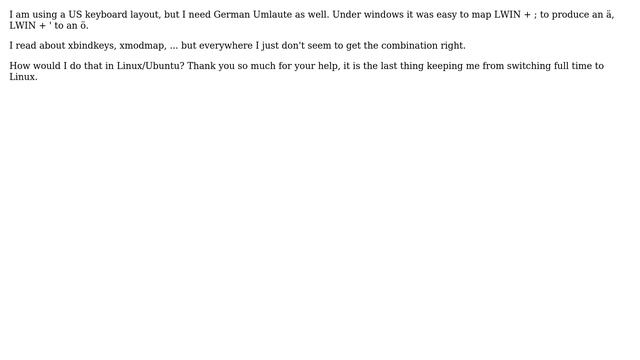Ubuntu: Remap LWIN + ; to смотреть онлайн