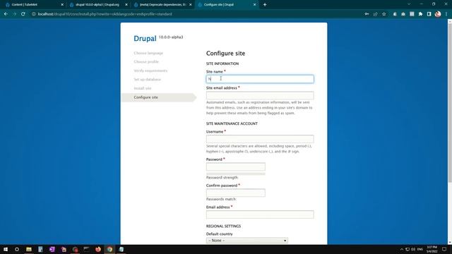 Install Drupal 10 on Windows 10 with XAMMP Server PHP 8.1 | First Look