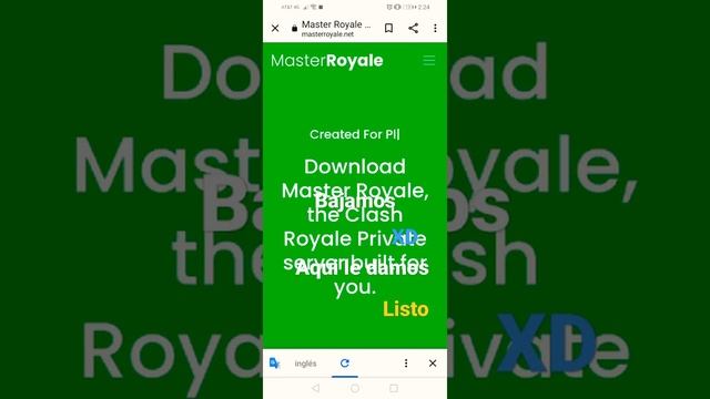 como descargar clash royale chino (Master royale infinity)