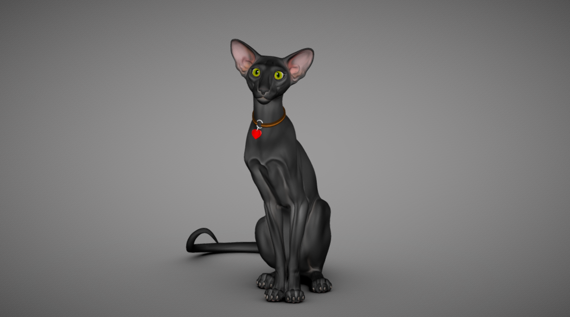Oriental Cat в 3D от BreathTime