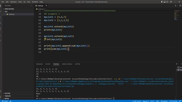 Python Programming - Les 7 - Python Variables - List смотреть онлайн