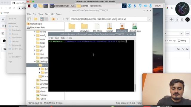 Custom Object (Licence Plate) Detection in Raspberry Pi with YOLO V8 and Python