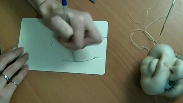 мастер класс домовенок магнит в чулочной технике