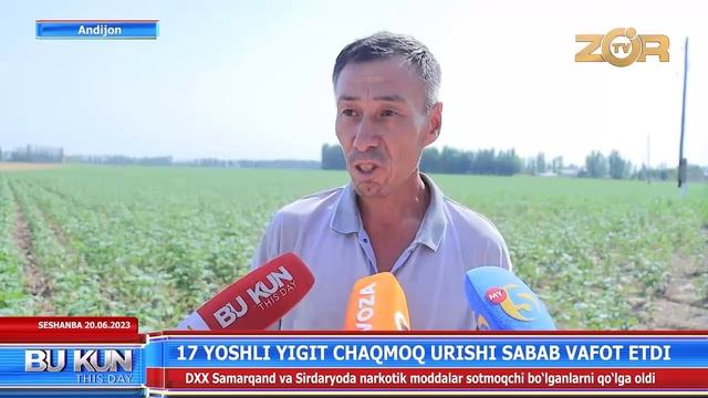 17 YOSHLI YIGIT CHAQMOQ URISHI SABAB VAFOT ETDI