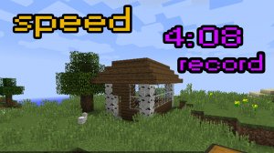 high-speed construction of houses in Minecraft set a record