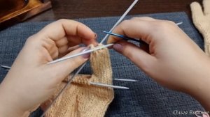 Вязание перчаток спицами часть 2