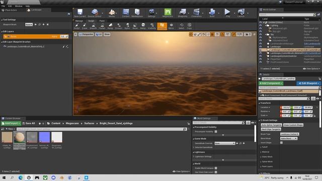 UE4: Desert Driving 1/12 - Create a desert landscape procedurally using Landmass смотреть онлайн