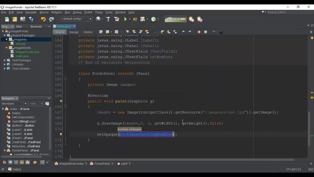 Insertar o colocar Imagen de fondo a un JFrame o JPanel en Java NetBeans смотреть онлайн