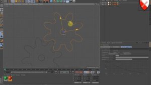 Зубчатая передача   с помощью плагина Roll-It  в Cinema 4D