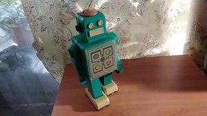 Робот СССР Игрушка, Заводная игрушка, завод "Игротехника" Ленинград, 70-е