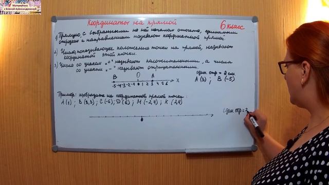 Координаты на прямой МАТЕМАТИКА 6 класс смотреть онлайн