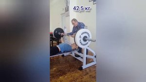 мой жим лежа в 12 лет